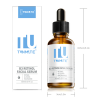 Sérum Visage Anti-Âge et Anti-Rides à l'Huile Essentielle, Composé Hydratant, Raffermissant et Éclaircissant au Rétinol et Vitamine B3 Biologique