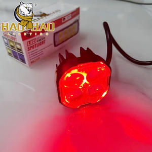 4 Lentilles Rouge Devil Eyes Aluminium Blanc Jaune Flash Mini Feux de Conduite Feux de <span class=keywords><strong>Moto</strong></span> Phare Avant pour Motos Pièces de Vélo - Product Image 6