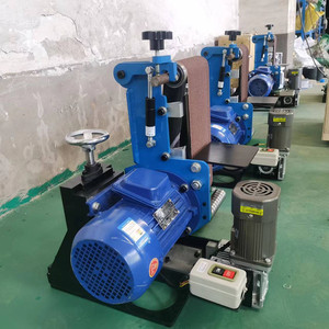 Vertical <b>Mini</b> Sand Belt Metal Polishing Machine Stable Conveying Metal Sheet Stainless Steel Deburring <b>Grinder</b> - Product Image 4