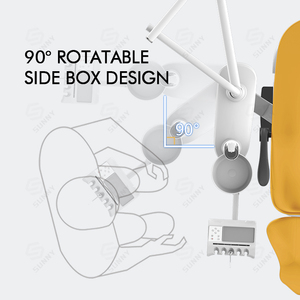 Fauteuil dentaire électrique avec matériaux métalliques et plastiques, équipement de qualité à prix abordable - Product Image 5