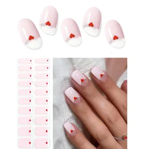 Tự nhiên pháp làm móng tay bán chữa khỏi Gel Nail Sticker UV SET để sử dụng với ánh sáng UV