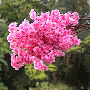 FL-107 decorazione del soffitto fiori rosa rosa artificiale fiori di ciliegio rami di seta <span class=keywords><strong>Sakura</strong></span> per la decorazione di nozze al coperto - Product Image 4