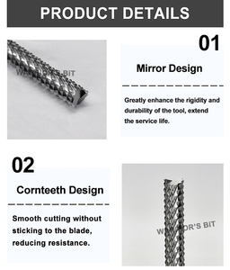 <span class=keywords><strong>Carbide</strong></span> rắn của nhãn hiệu <span class=keywords><strong>PCB</strong></span> Cutter Ngô răng Router bits cho sợi thủy tinh vật liệu composite End phay Cutter - Product Image 3