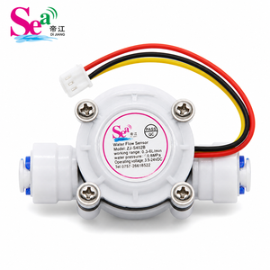 Débitmètre à turbine Dijiang ZJ-S402B en POM, 0,3-6 L/M, à effet Hall, OEM pour capteur d'eau - Product Image 1