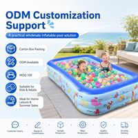 Grande piscine gonflable pour enfants et adultes, piscine gonflable portable à charge rapide intelligente pour la maison, produit de divertissement sportif