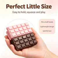 Jouet Squishy en PU en forme de barre de chocolat réaliste, à remontée lente, jouet à presser