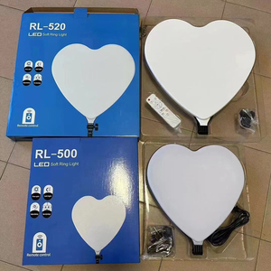 Lumière de diffusion en direct de 18 pouces en forme de coeur Love Full Screen Dimmable Beauty Fill Light avec <span class=keywords><strong>t</strong></span>élécommande pour <span class=keywords><strong>Youtube</strong></span> Video Photo Studio - Product Image 6