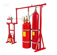 Sistem Pemadam Kebakaran Mekanis Start Darurat FM200 Perlindungan Multi-zona Silinder Terisi 180L Baja Tahan Karat HFC227ea