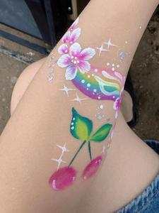 Set di Stencil per Bambini con Pennello Non Tossico, Pittura Fai-da-Te per Viso, Trucco, Fornitore Cinese di Colori Arcobaleno per Decorazione Torte - Product Image 5