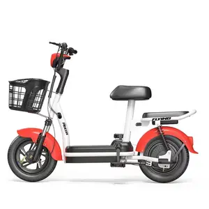 2024 Hete Verkoop Elektrische Fiets 3 Speed Lood Zuur Batterij 350W 14 Inch Stad Elektrische Fiets Kleine Ebike