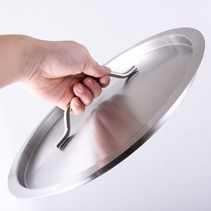 Clang Stainless Steel Soup <b>Pot</b> <b>Lid</b> 304 Round Flat Heat Resistant Multi Purpose Kitchen Cookware Cover - Product Image 1