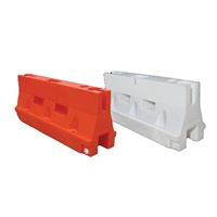 Barricades remplies d'eau de LDPE trafic en plastique et avertissement de rue clôtures de sécurité route mobile barrière de contrôle des foules