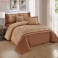 Ensemble de literie de luxe en coton 100% brodé, design traditionnel chinois, 6 pièces, housse de couette, taille king