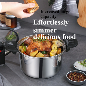 <span class=keywords><strong>Olla</strong></span> <span class=keywords><strong>de</strong></span> Cocina Personalizada al por Mayor <span class=keywords><strong>de</strong></span> 20/24 cm, <span class=keywords><strong>Olla</strong></span> para Guisos, <span class=keywords><strong>Olla</strong></span> para Sopa, Acero Inoxidable 304, <span class=keywords><strong>Olla</strong></span> a Presión Micro - Product Image 4