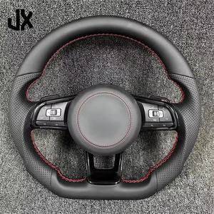 Para Volkswagen VW <span class=keywords><strong>Polo</strong></span> Golf 6 GTD Jetta Tiguan Passat B7 B8 Gti Gts R Gtd Golf7 Mk7 volante de cuero completo accesorios de coche - Product Image 1