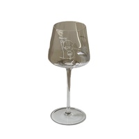 Verre à vin rouge en cristal imprimé sur mesure, motif chiot coréen, 450 ml, pour bar et restaurant