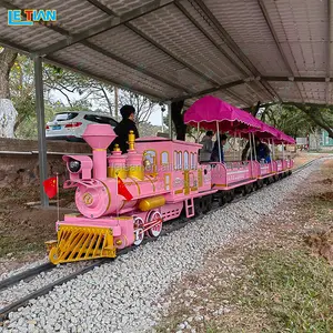 New theme park kids garden railway train track outdoor city park sightseeing steam trains amusement rides electric ride on train