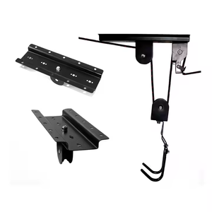 Vente suspendu 2 poulies système <span class=keywords><strong>Garage</strong></span> montage au <span class=keywords><strong>plafond</strong></span> capacité de 120 livres vélo robuste - Product Image 1