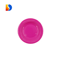 Assiettes en papier modernes personnalisées de 9 pouces, jetables, colorées, écologiques, compostables, biodégradables, résistantes à l'eau, avec plateau, pour fêtes