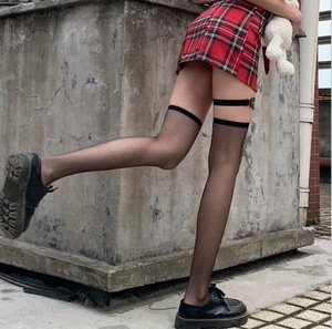 Chaussettes fines d'été, bas transparents en soie noire, bas longs jusqu'à la cuisse, JK tendance, <span class=keywords><strong>sexy</strong></span>, chaussettes blanches pour femmes - Product Image 3