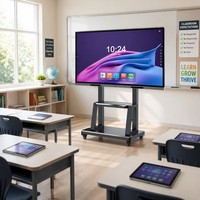 Pizarra Electrónica Interactiva LED Inteligente 4K Ultra HD con Frecuencia de Actualización de 120Hz, 75/86 Pulgadas para Uso Escolar