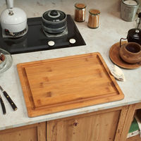 Planche à découper épaisse magique en bambou de Noël 16x12 bloc à découper en bois de pique-nique chinois avec accessoire de cuisine en marbre
