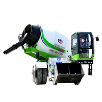 Nouveau fabricant chinois de bétonnières autochargeuses sur chenilles de 3,5 m³, 1 m³, 2 m³, 2,5 m³ avec pompe