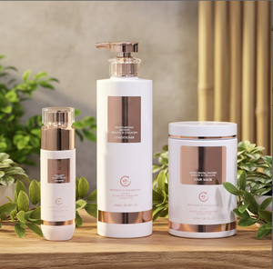 Set Professionale per Parrucchieri: <span class=keywords><strong>Shampoo</strong></span> e Balsamo Idratante alla Cheratina Senza Solfati, <span class=keywords><strong>Shampoo</strong></span> Riparatore alle Proteine - Product Image 1