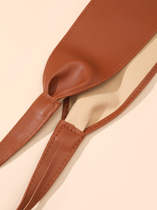 <span class=keywords><strong>Ceinture</strong></span> large <span class=keywords><strong>à</strong></span> <span class=keywords><strong>nouer</strong></span> pour femmes Boho Cinch Band <span class=keywords><strong>Ceinture</strong></span> <span class=keywords><strong>à</strong></span> la taille Faux <span class=keywords><strong>cuir</strong></span> <span class=keywords><strong>à</strong></span> lacets Enveloppant Obi Bowknot Corset <span class=keywords><strong>Ceinture</strong></span> - Product Image 3