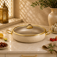 Ensemble de 12 ustensiles de cuisine en acier inoxydable avec couvercles en verre, antiadhésifs, pour cuisson à induction, casseroles et poêles – Vente en gros