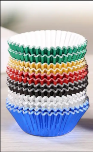 Fodere per Cupcake <span class=keywords><strong>in</strong></span> lamina di <span class=keywords><strong>alluminio</strong></span> <span class=keywords><strong>in</strong></span> più colori resistente al calore <span class=keywords><strong>in</strong></span> carta Muffin tazze sicure per feste fornisce strumenti economici per torte - Product Image 2