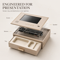Boîte cadeau vidéo LCD personnalisée avec écran numérique pour mariage, événement, souvenir, emballage promotionnel