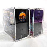Boîte de présentation en acrylique personnalisée ETB, design haute transparence, résistante aux UV, avec couvercle magnétique robuste