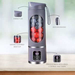 USB Charging Citrus Juicer Portable <b>Mini</b> Mixer Blender Smoothie Maker Rechargeable 400mL Car Use Blender Cup - Product Image 4