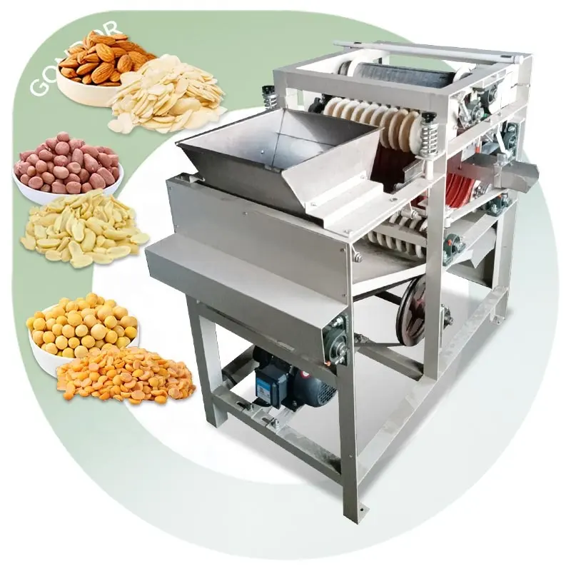 Mesin pengupas kulit kacang Almon baru mesin pengupas kulit kacang mete Chickpea untuk Almond muda