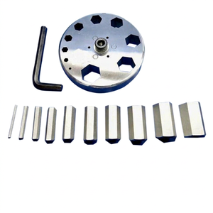 Ensemble de disques de découpe hexagonaux en acier inoxydable pour la fabrication de bijoux DIY - Product Image 1