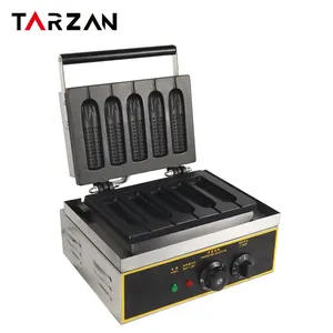 Commercial Professional 5 corn waffle machine with iron cast cover for sale