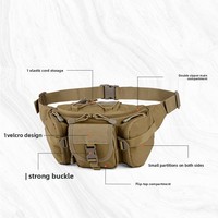Sac banane tactique imperméable et respirant 20L en Oxford pour la randonnée, le cyclisme, la pêche et les activités de plein air