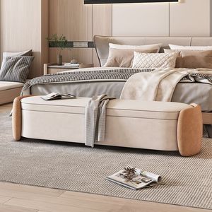 Banc de chevet moderne avec rangement pour chambre à coucher, dressing, usage adulte - Product Image 4