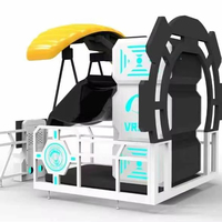 Simulador de movimiento comercial Parque temático interior VR Atracción Simulador 9D Cine VR Máquina de juego Paracaídas VR blanco a la venta