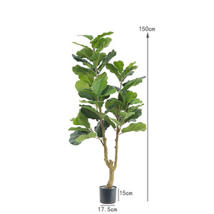 Grande Simulation Plante Harpe Feuille Banyan Pot Décoration Pièces Plancher Intérieur Magasin De Vêtements Décoration-149 - Product Image 6