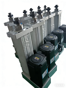 Actuador Neumático de Movimiento Lineal de Alta Precisión, Cilindro de Pistón para Aplicaciones Industriales, Engranaje de Motor de Aleación de Aluminio y Acero Inoxidable - Product Image 3