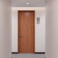 Ensemble de portes acoustiques personnalisées pour hôtel, porte en bois à double arrêt avec cadre pour les Philippines, la Malaisie et l'Indonésie