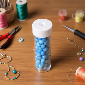 Ilan Abalorio Perline blu da 8 mm per la creazione di gioielli - Product Image 2