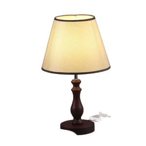 Retro American Style Solid Wood Table Lamp with Dimming Feature Soft Warm White <b>Light</b> & Night <b>Light</b> for Bedroom Decor - Product Image 2