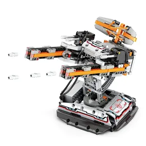 Reobrix 99002 MOC Space Wars Electric Anti-Aircraft Con non Gun Star Military Weapon RC Plastic Building Blocks Bricks Sets Toys