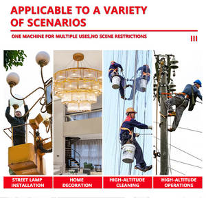 6 मीटर हाइड्रोलिक एल्यूमीनियम लिफ्टिंग प्लेटफॉर्म/पोर्टेबल सिंगल/डबल मास्ट हवाई कार्य लिफ्ट टेबल - Product Image 3