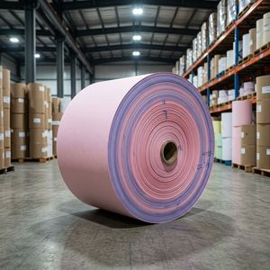 Papel de Impresión para Computadora CB CFB CF Blanco, Azul, Rosa, Amarillo, Verde, Papel NCR de 50-70 g/m², Papel de Copia sin Carbón con Imagen Azul - Product Image 1
