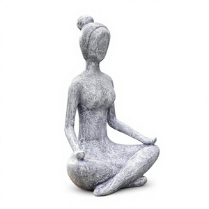 Statue <span class=keywords><strong>de</strong></span> <span class=keywords><strong>jardin</strong></span> Zen Lady Goodeco, figurines <span class=keywords><strong>en</strong></span> résine à collectionner, décorations d'intérieur, accents décoratifs pour étagères, idées <span class=keywords><strong>de</strong></span> cadeaux géniales 114 - Product Image 1