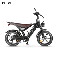 Bicicleta Eléctrica USA AU OUXI GT20 de 20 Pulgadas, Bicicleta Eléctrica para Hombre y Mujer, 500W/1000W, 48V, 15AH, Largo Alcance de 60 km, Bicicleta Eléctrica Urbana